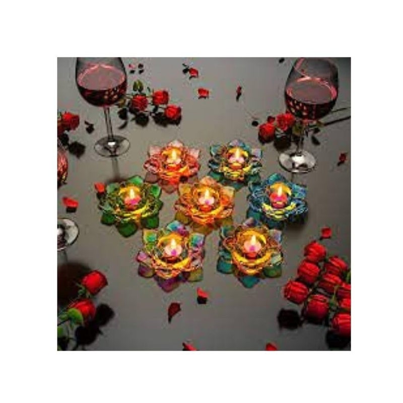 Snoogg SNOOGG Pack of 5 Piece of Tea Light Lotus Mould Epoxy Resin Casting Moulds for Making and DY for Lighting Decoration, Corporate Gifts, Home Decor and Festival Like Diwali, Christmas or Eid  - Image 3
