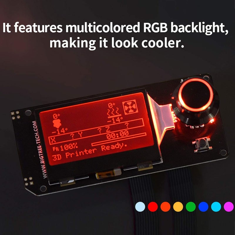 BigTreeTech Mini12864 V2.0 LCD Graphic Smart Display Control Board with Adapter and Cable for Ender-3 VORON 2.4 Prusa-i3 3D Printer RAMPS 1.4 RepRap 3D Printer Mendel Prusa Arduino - Image 2