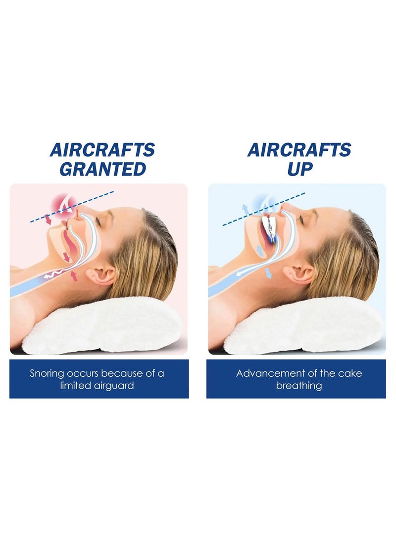 EELHOE قطعة الفم المضادة للشخير، جهاز مضاد للشخير، حل احترافي مريح قابل لإعادة الاستخدام، واقي فم مضاد للشخير قابل للتعديل، يحسن جودة النوم للجنسين - Image 3