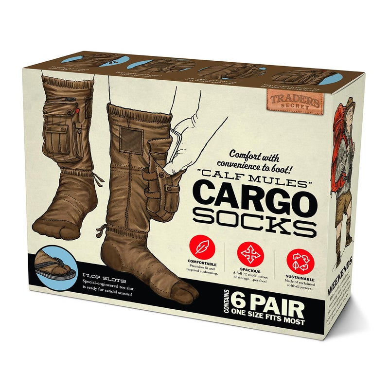Prank Pack PrankO Cargo Socks Prank Gift Box Empty Joke Present Box for Adults Teens Funny Gag Gift Wrap for White Elephant Secret Santa Christmas Birthdays Office Parties Holiday Gift Exchanges - Image 3