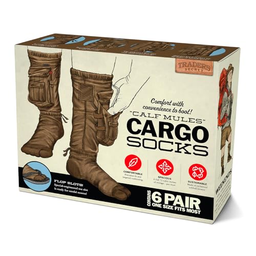 Prank Pack PrankO Cargo Socks Prank Gift Box Empty Joke Present Box for Adults Teens Funny Gag Gift Wrap for White Elephant Secret Santa Christmas Birthdays Office Parties Holiday Gift Exchanges - Image 1