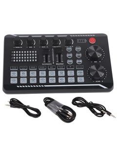F998 Sound Card – Professional USB Live Stream Audio Card Adapter with Volume Adjustable Control, High-Quality Audio for Streaming, Recording, Gaming, and Podcasts