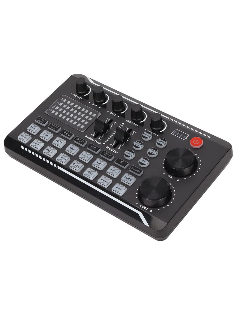 ELTRAZONE - F998 Sound Card – Professional USB Live Stream Audio Card Adapter with Volume Adjustable Control, High-Quality Audio for Streaming, Recording, Gaming, and Podcasts - Image 1