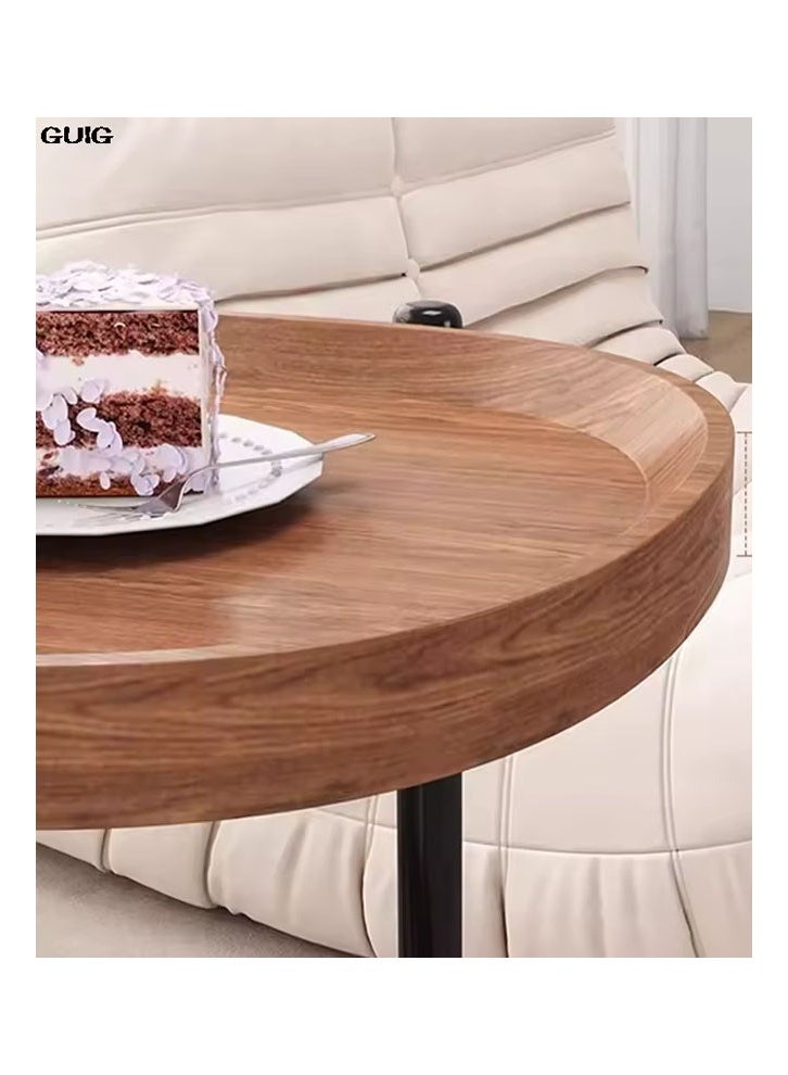 keke Side Table with Rolling Wheels, Hand Cart Bedside Table,Small Coffee Table for Living - Image 5