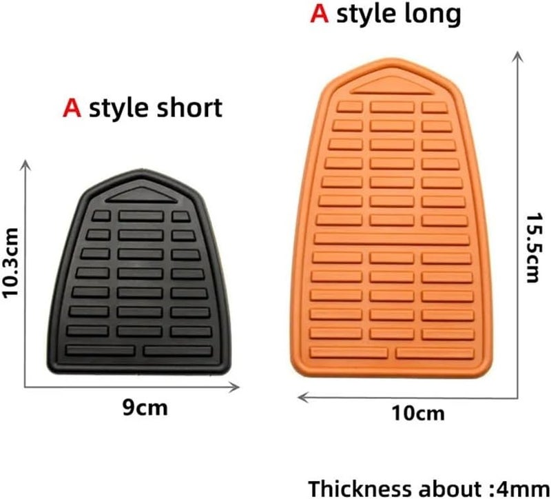 Universal Motorcycle Knee Traction Pad Protective Tank Sticker Color Gray 1 Piece - Image 4