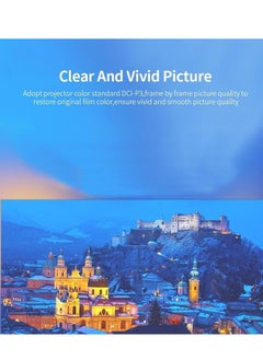 ELTRAZONE Mini Portable Projector, 1080P Full HD Video Projector Built in HIFI Speaker Compatible with HDMI, USB, Audio, TF Card, AV and Remote Control, Home Theater Movie Projector Compatible with iOS/Android  - Image 5