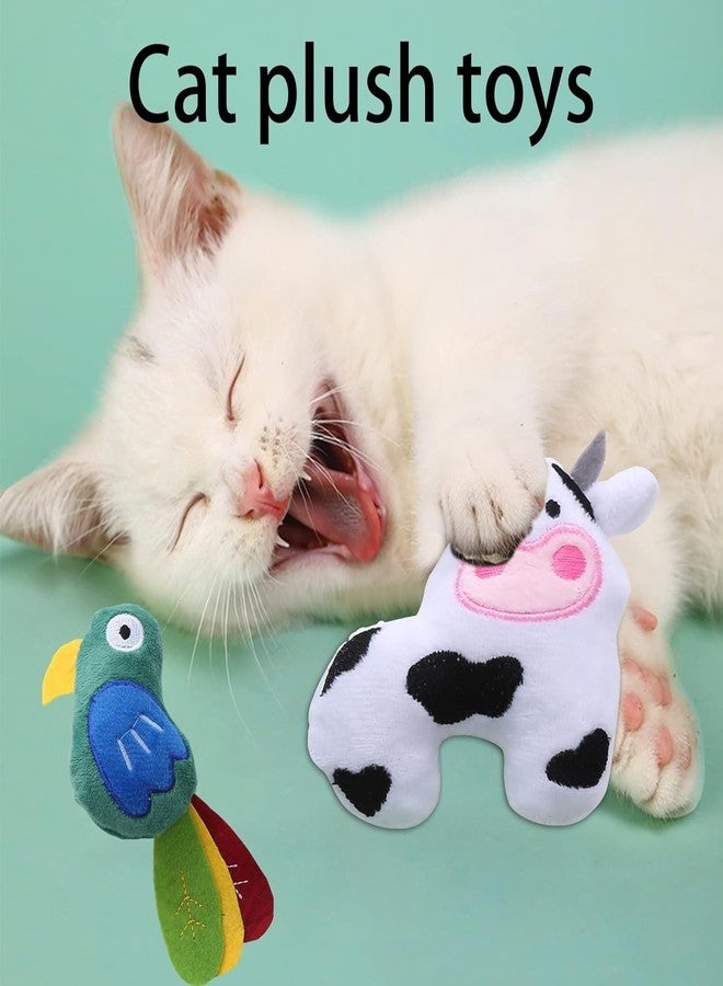 YSSZAM Cow Shape Catnip Toy, Cat Plush Chew Toy, Teeth Grinding Catnip Toy Cow Pet Supplies - Image 3
