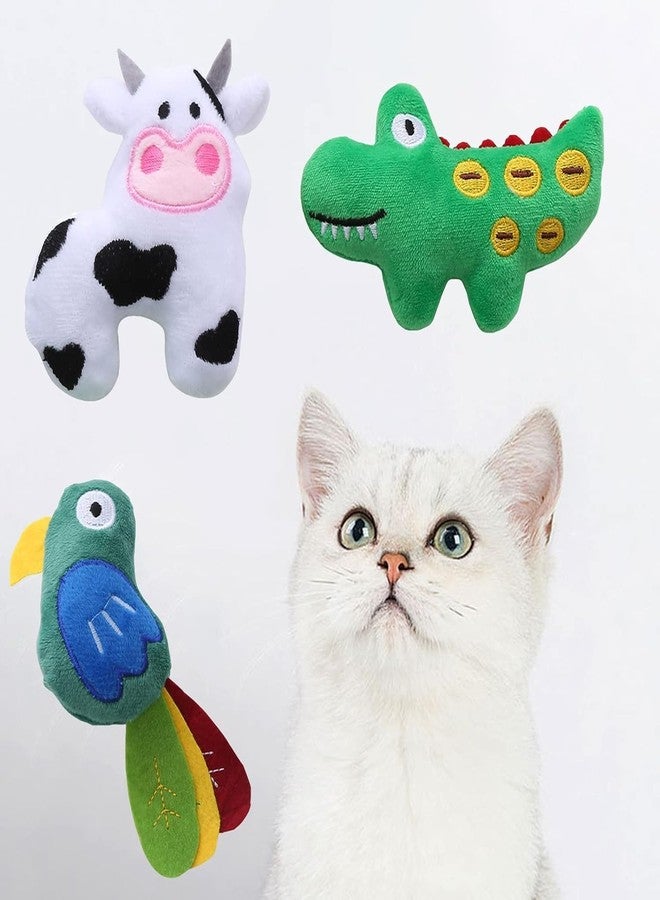 YSSZAM Cow Shape Catnip Toy, Cat Plush Chew Toy, Teeth Grinding Catnip Toy Cow Pet Supplies - Image 4