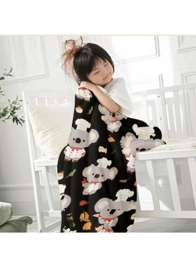 general Baby and children's cartoon flannel thin blanket (warm and comfortable, suitable for sleep, game use) 70cm*100cm - Image 2