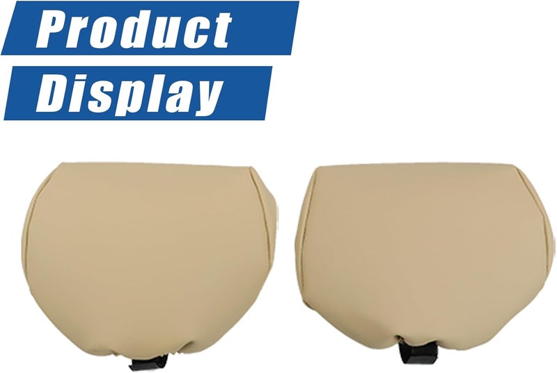 Sand resistant Silscvtt 6 PCS Beige Artificial Leather Seat Cover Front Driver and Passenger Side Bottom and Top Lean Back with Headrest Cover Replacement for 4Runner 1996-2002 Global easy assemble picks - Image 2