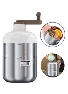 Generic Stainless steel shaved ice machine small household manual ice crusher hand crank smoothie machine  - Image 1