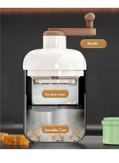 Generic Stainless steel shaved ice machine small household manual ice crusher hand crank smoothie machine  - Image 3