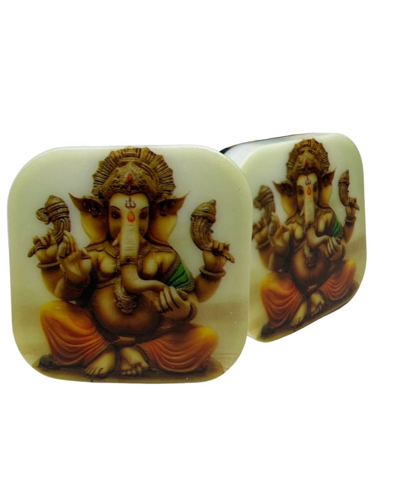 HOARD Polycarbonate Devine Series Night Lamp | Lord Ganesha Blessings 0.5W LED Plug-in Night Lamp for Pooja Room, White - Image 3