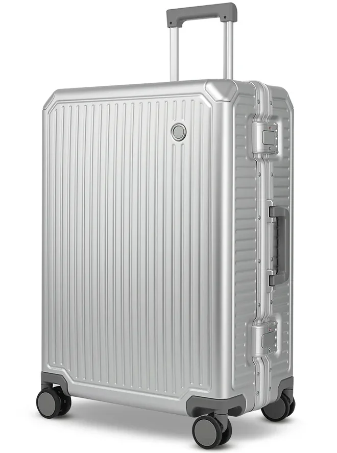 إيكولاك حقيبة ترولي شوجن  سم بعجلات مزدوجة مزدوجة فضي