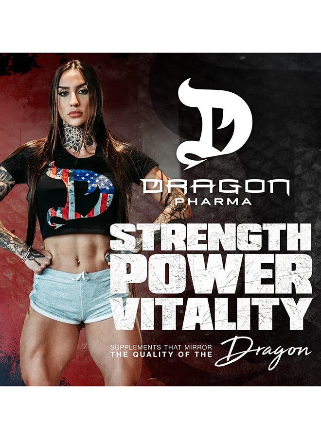 DRAGON PHARMA - Venom Extreme Potency Pre-Workout, Laser Sharp Focus + Energy, Intense Performance, Proven Ingredients For Enhanced Vasodilation & Endurance (40 Servings, Blue Raspberry) - Image 1