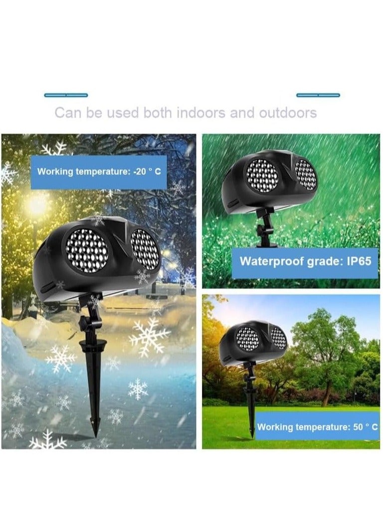 Snowflake projector, outdoor LED light, outdoor snowfall show, waterproof, landscape, owl-shaped owl, suitable for indoor, garden, patio, party - Image 3