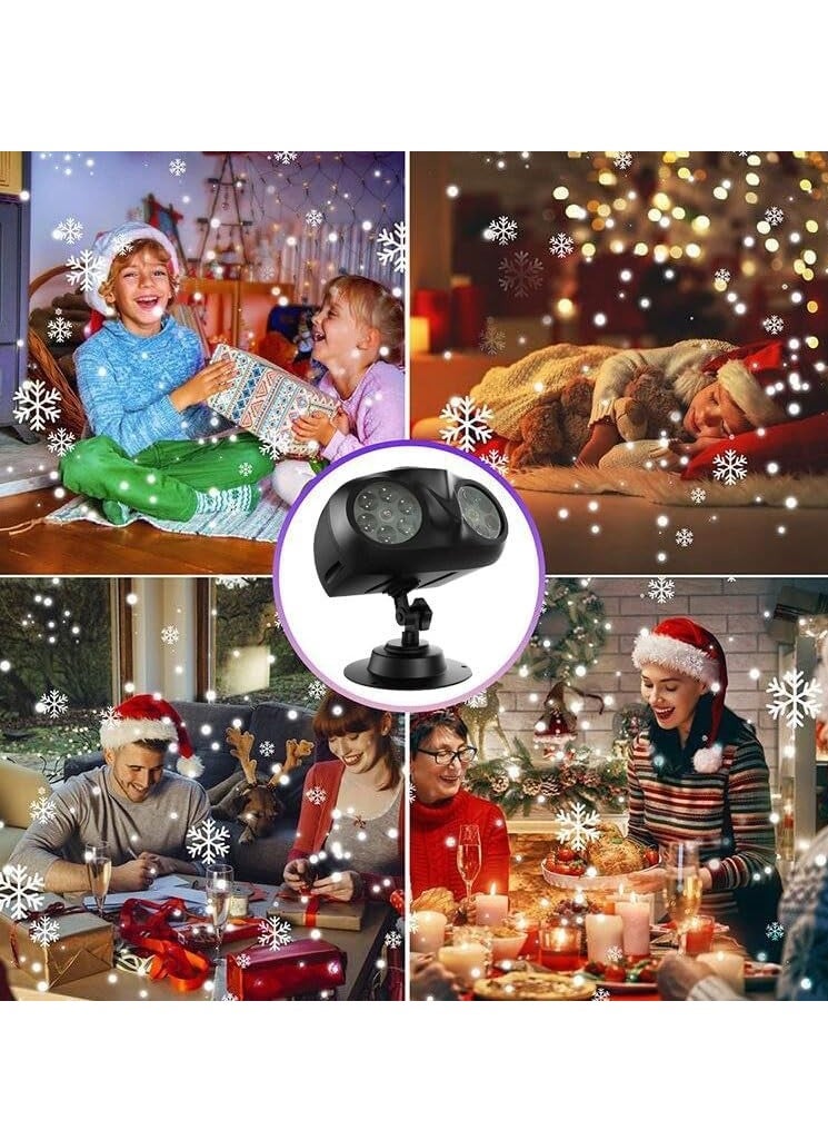 Snowflake projector, outdoor LED light, outdoor snowfall show, waterproof, landscape, owl-shaped owl, suitable for indoor, garden, patio, party - Image 2