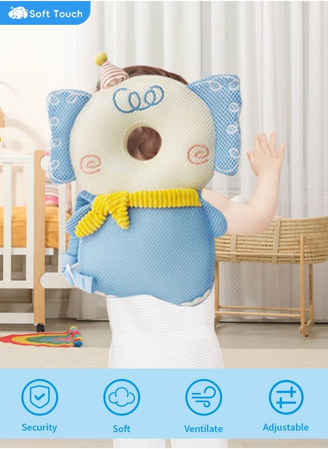 Soft Touch Baby Head Protector Pad for Baby Toddler Walker Anti Fall Infant Walking Head Protection Backpack Cushion Adjustable Toddlers Head Safety Pad Cushion Backpack Baby Back Protection for Crawling Walking  - Image 4