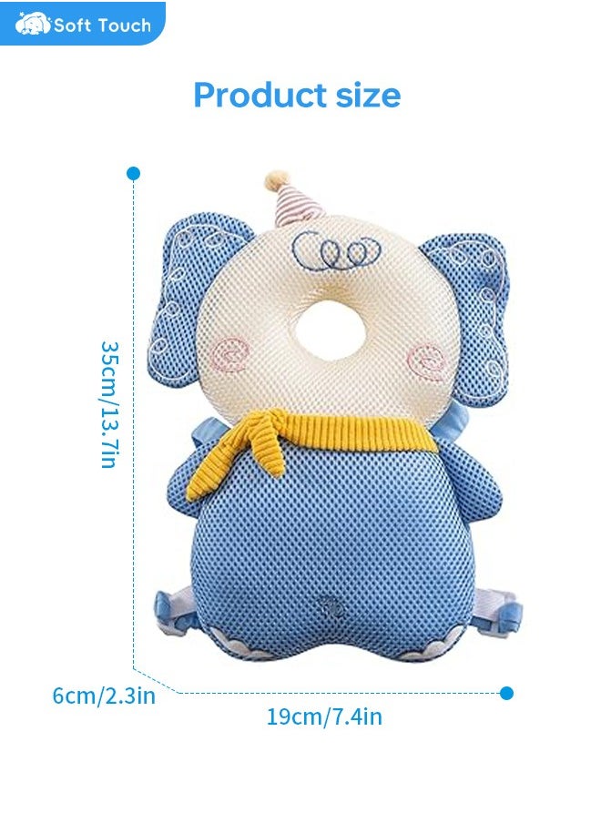 Soft Touch Baby Head Protector Pad for Baby Toddler Walker Anti Fall Infant Walking Head Protection Backpack Cushion Adjustable Toddlers Head Safety Pad Cushion Backpack Baby Back Protection for Crawling Walking  - Image 3