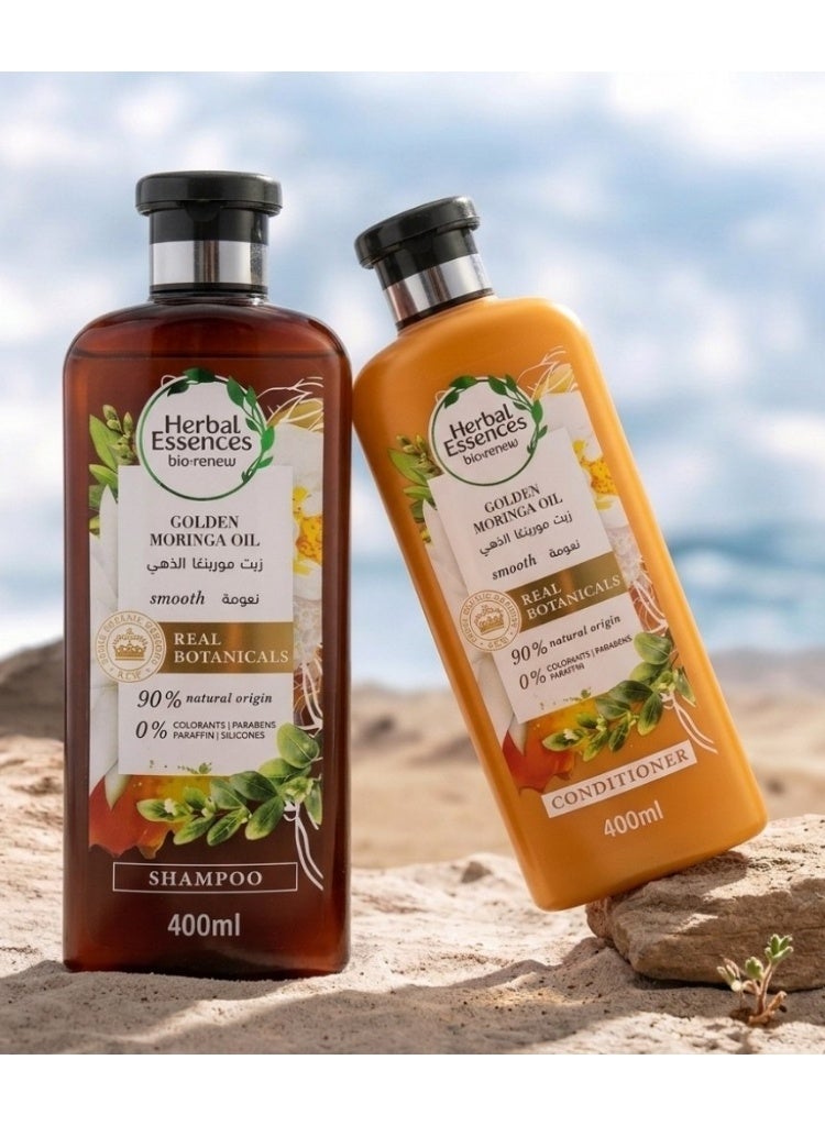 Herbal Essences Shampoo + Conditioner With Golden Moringa Oil 400 Ml (Packaging may vary) - Image 3