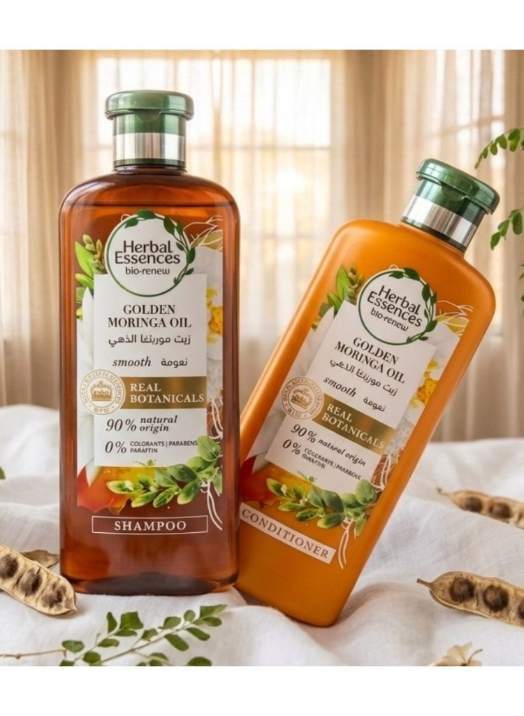 Herbal Essences Shampoo + Conditioner With Golden Moringa Oil 400 Ml (Packaging may vary) - Image 5