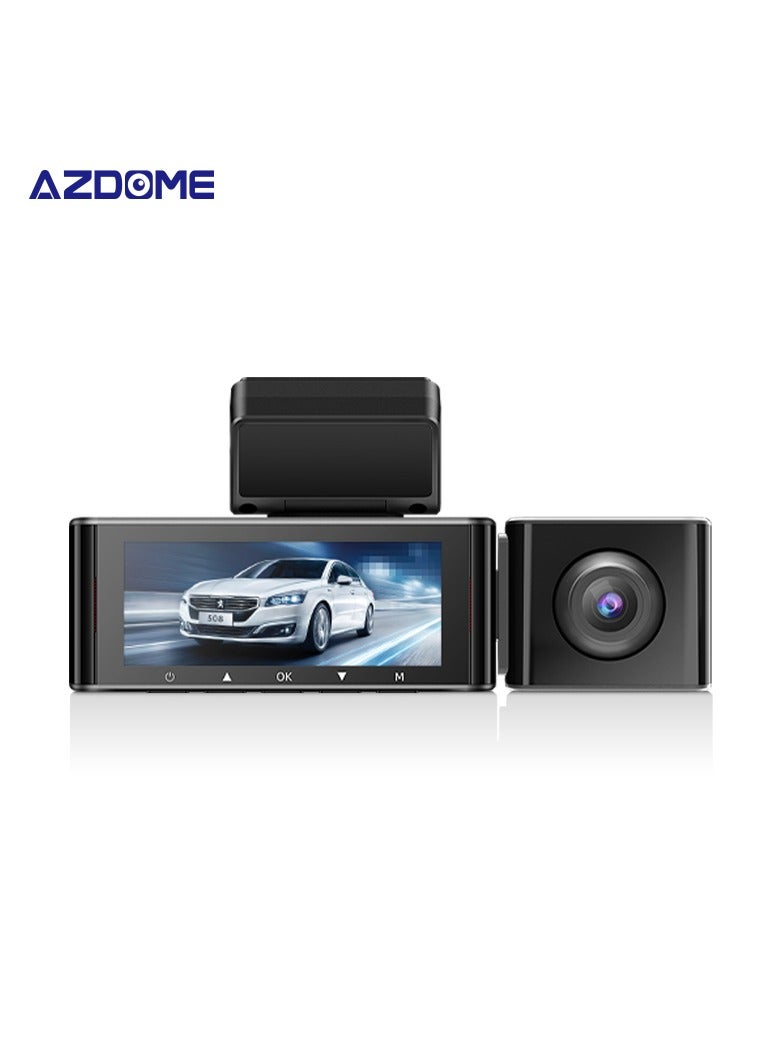 أزدوم داش كام ازدوم M550  برو 3 قنوات داش كام أمامية وخلفية وداخلية داش كام كاميرا للسياره كاميرا داش كام للرؤية الليلية للسيارات - Image 1