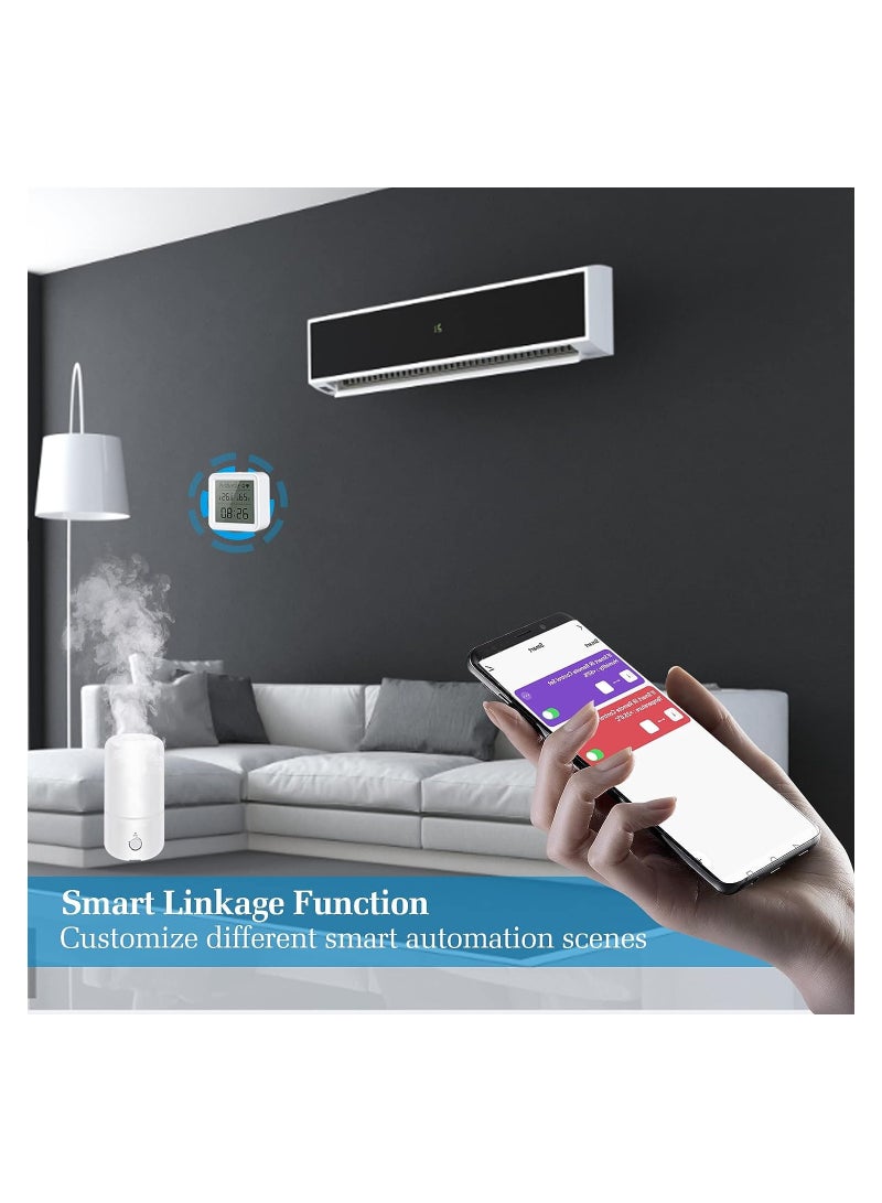 SOLARAE WiFi Temperature Humidity Monitor, Wireless Temperature Humidity Sensor with APP Alert, Digital Thermometer Hygrometer for Home Pet Garage Wine Cellar Greenhouse - Image 4