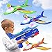 Wesfuner 3 Pack Foam Airplane Launcher Toys 2 Flight Mode Glider PlaneKids Flying Toy3 4 5 6 7 8 9 10 11 12 Year Old Boys Girls GiftsOutdoor Sport Party Favor - Image 2