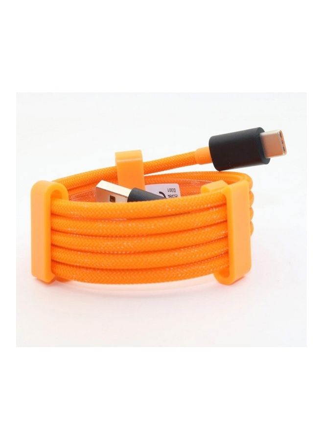 OnePlus Warp Fast Charge Mclaren Type-C Cable Orange/Black - Image 4