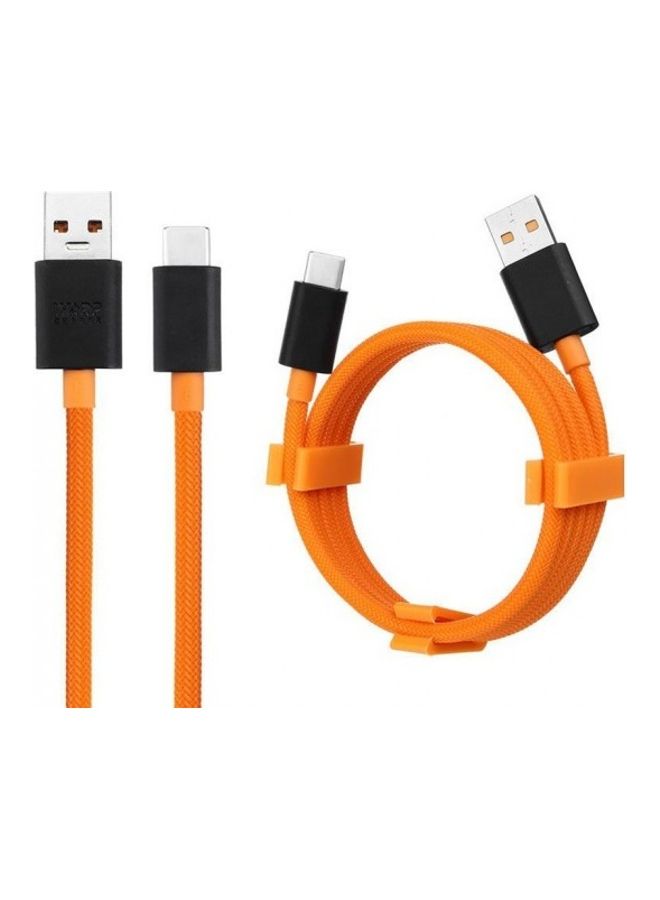 OnePlus Warp Fast Charge Mclaren Type-C Cable Orange/Black - Image 2