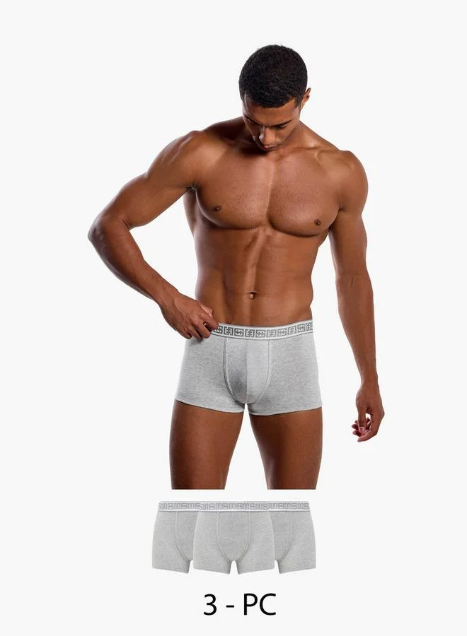 Splash FAV Men Printed Cotton Blend Hipster Trunks - Pack of 3