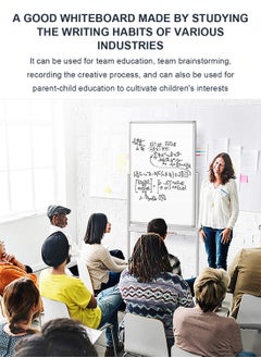 Kidle KidLe Dry Erase Boards Mobile Stand Whiteboard Rolling Whiteboard with Smooth 3-Layer Coated Surface - 360° Rotating Wheels, Sturdy ABS Corners, Ideal for Team  - Image 3