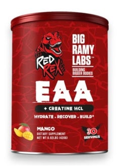 BIG RAMY LABS Red Rex EAA Plus Creatine HCL, Mango Flavour, 30 Servings 