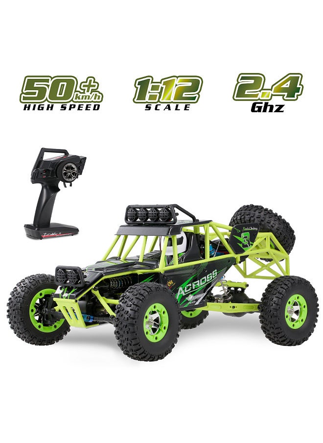 WLtoys - Wltoys 12427 50km/h High Speed RC Car 1/12 2.4G 4WD Off Road Car RC Rock Crawler Cross-country RC Truck - Image 1