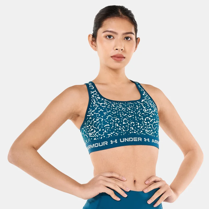 UNDER ARMOUR Women's Armour Medium Support Printed Sports Bra