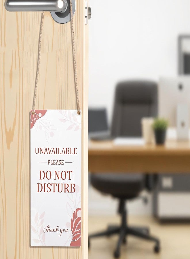 ElevateTech Do Not Disturb Door Hanger Sign Double Sided Reversible Hanger Plaque Please Knock Sign for Door 9.8 x 3.9 Inches Bedroom Decor Suitable Office Home Dormitory Hotel Bathroom Meeting - Image 4