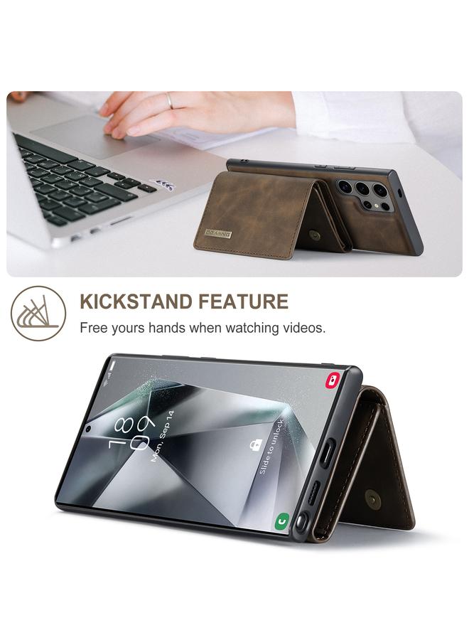 Dg Ming Case For Samsung Galaxy S24 Ultra 5G M1 Series 3-Fold Multi Card Wallet + Magnetic Phone Case - Image 4