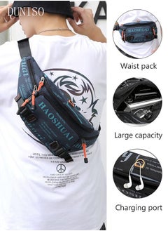 DUNISO Waterproof Waist Pack Chest Bag for Men and Women Crossbody Bag Waist Bag with Adjustable Strap for Sports Festival Traveling Running Camping Hiking Cycling  - Image 1