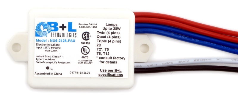 BL B&L Technologies 50638 - NU6-2128-PSX 277V Compact Fluorescent Ballast - Image 2