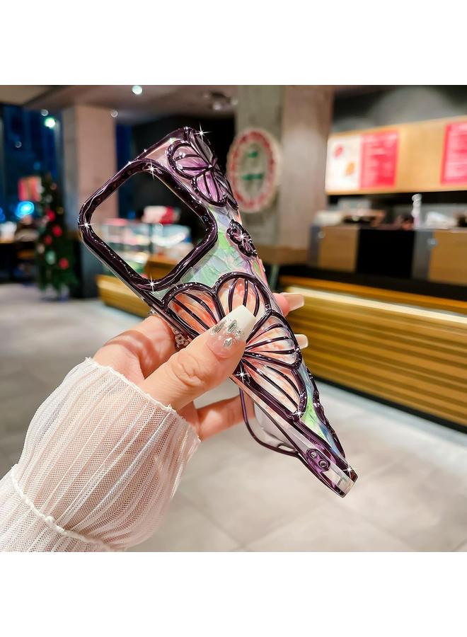 Zaboon Case For iPhone 11 Pro Max 3D Flower Electroplated TPU Phone Case - Image 4