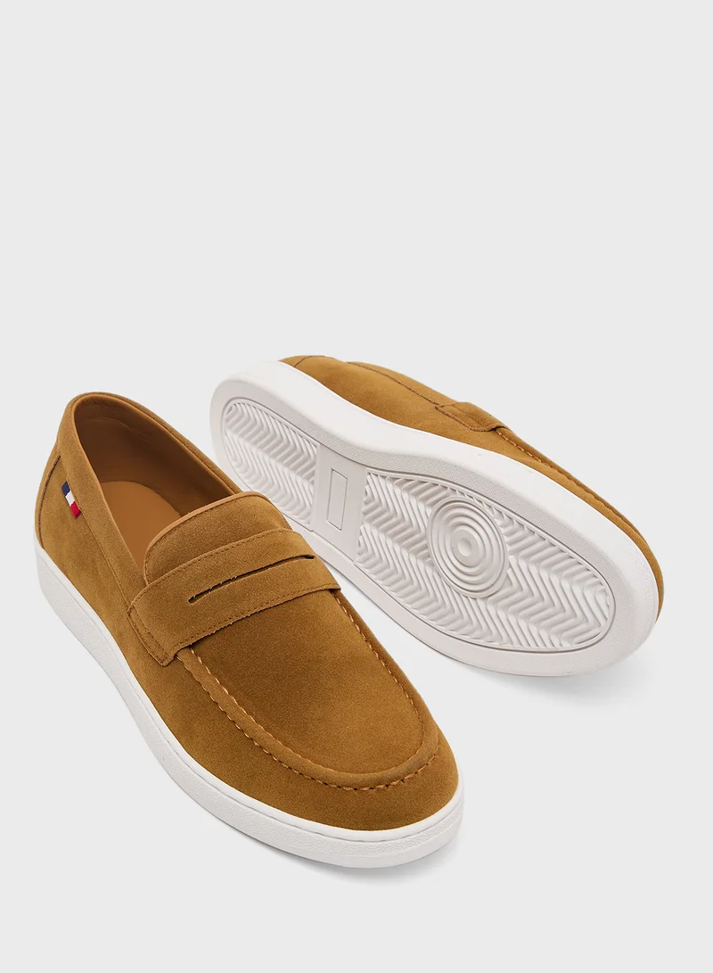 Robert Wood Faux Suede Casual Slip Ons