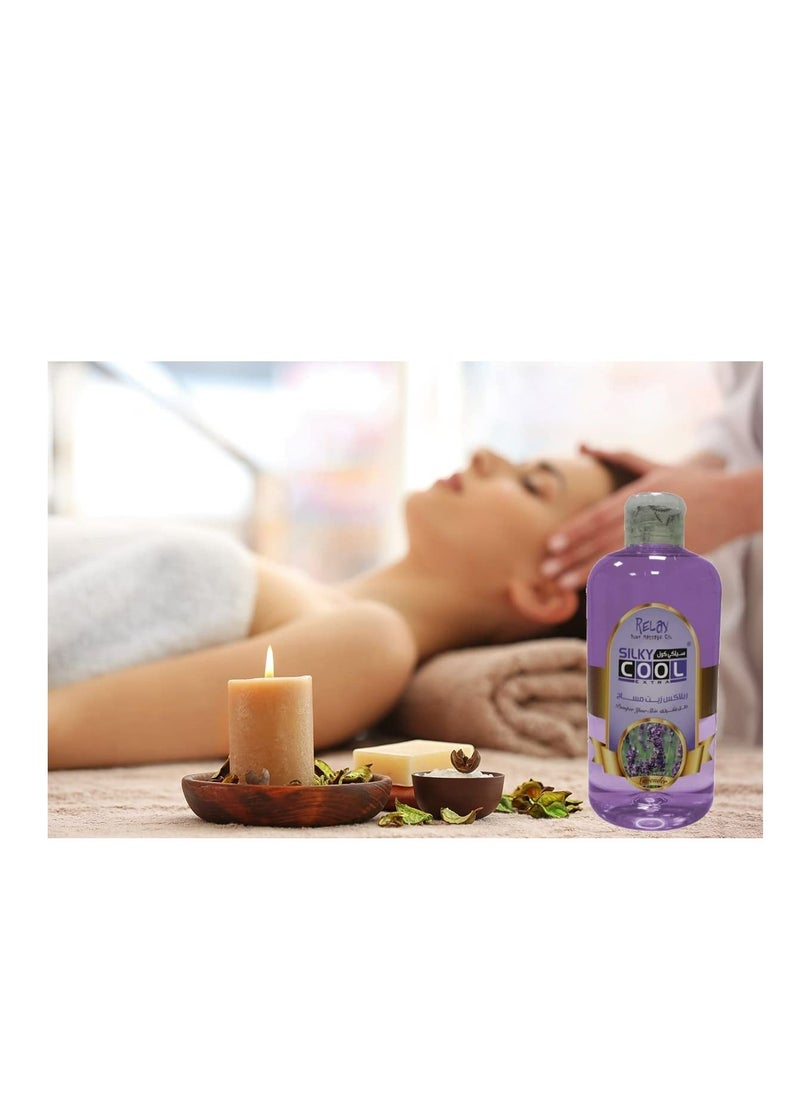 Silky Cool Silky Cool Lavender Body Massage Oil (500ml)  - Image 3