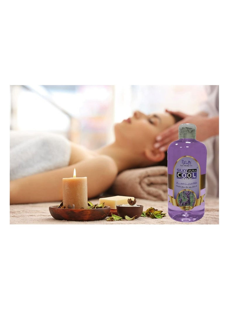 Silky Cool Silky Cool Lavender Body Massage Oil (500ml)  - Image 1