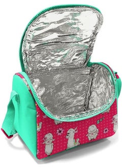 CORAL HIGH Kids Neon Coral Water Green Alpaca Patterned Thermo Lunchbox 11719  - Image 5