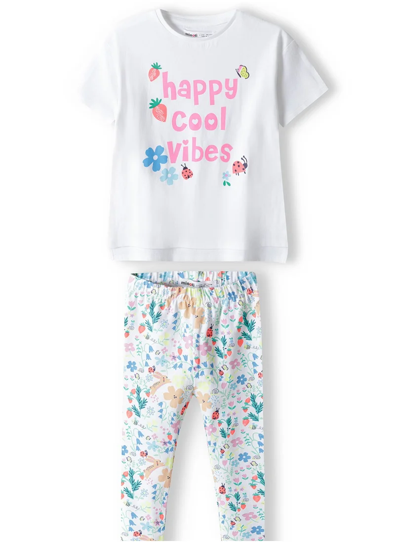 MINOTI Kids Girls T-Shirt And Legging Set