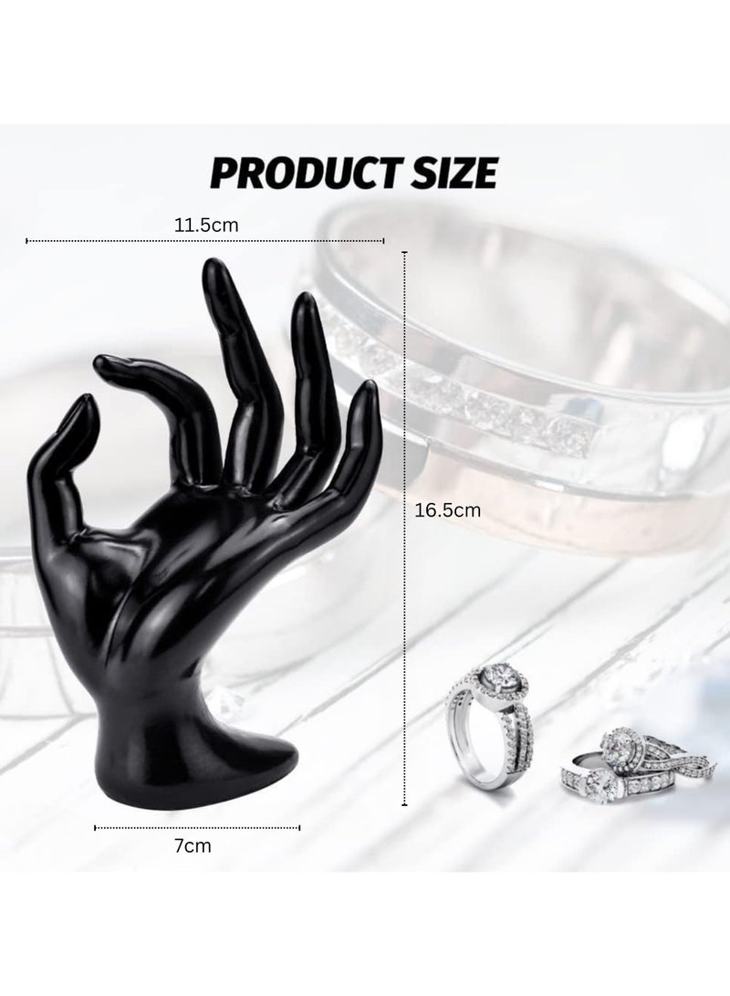 D Beauty OK Hand Jewellery Holder Plastic Hand-Shaped Jewelry Display Hand, Mannequin Hand for Jewelery Organizer, Women Hand for Rings, Bracelets, Necklaces, Body Chains, Watch, Modern Aesthetic  - Image 2