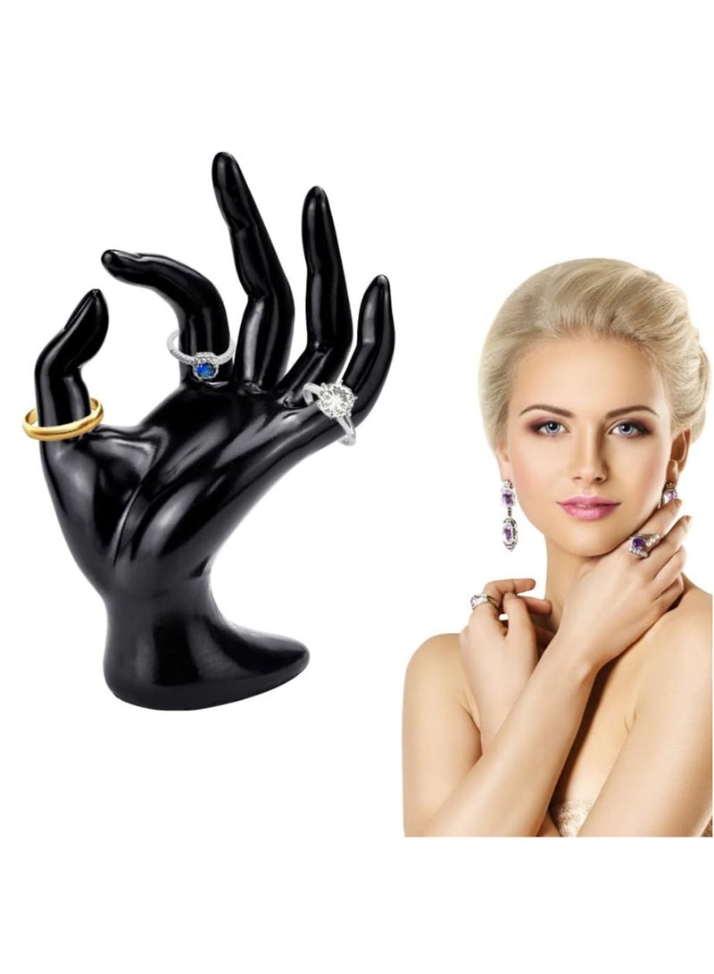 D Beauty OK Hand Jewellery Holder Plastic Hand-Shaped Jewelry Display Hand, Mannequin Hand for Jewelery Organizer, Women Hand for Rings, Bracelets, Necklaces, Body Chains, Watch, Modern Aesthetic  - Image 1