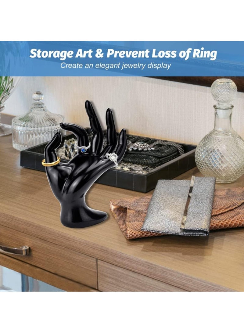 D Beauty OK Hand Jewellery Holder Plastic Hand-Shaped Jewelry Display Hand, Mannequin Hand for Jewelery Organizer, Women Hand for Rings, Bracelets, Necklaces, Body Chains, Watch, Modern Aesthetic  - Image 3