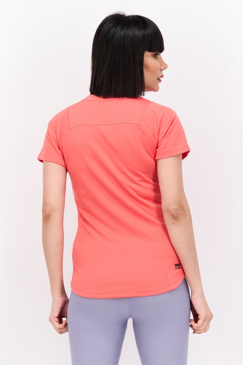 PUMA Women Sportswear Fit Short Sleeve Training T-Shirts, Tulips - Image 2