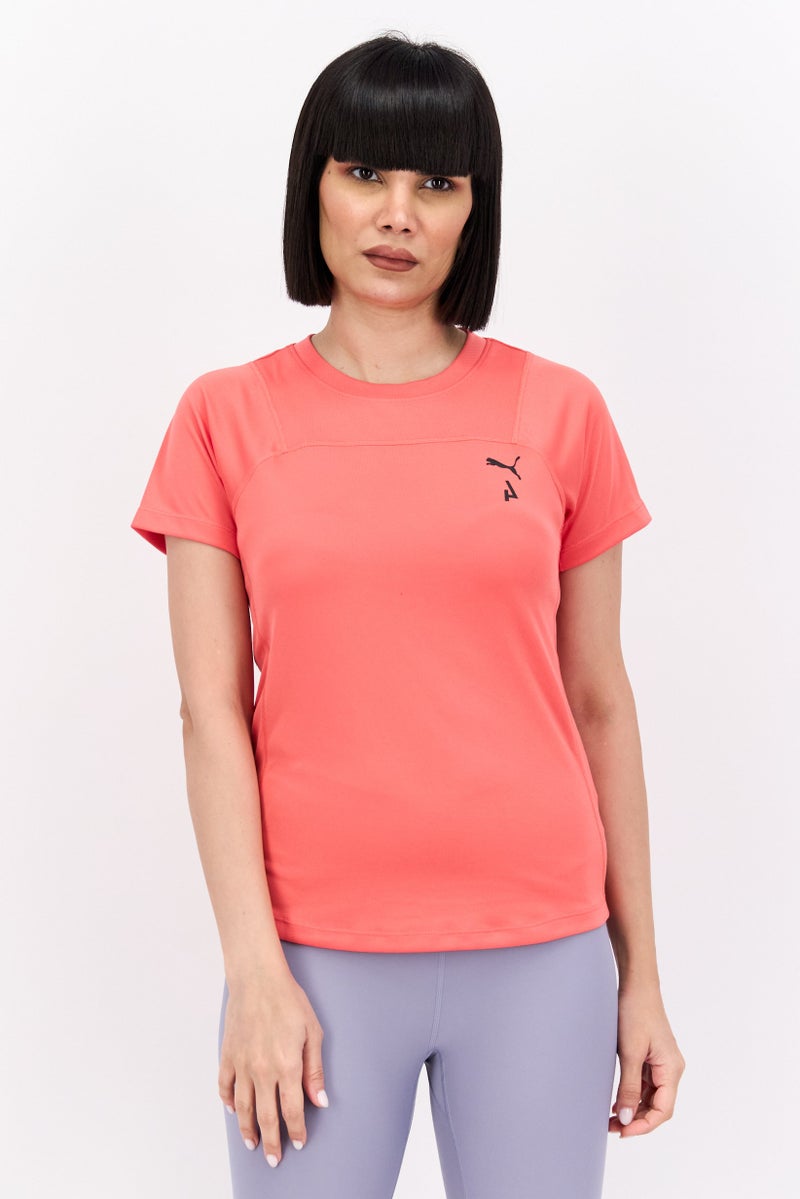 PUMA Women Sportswear Fit Short Sleeve Training T-Shirts, Tulips - Image 1